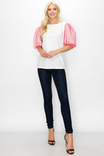 Load image into Gallery viewer, Randi Cotton Top with Chiffon
