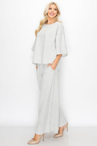 Karina Cotton Knit Round Neck Top