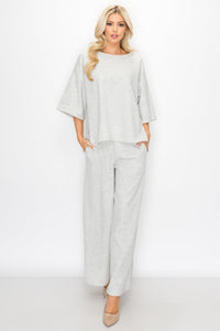 Karina Cotton Knit Round Neck Top