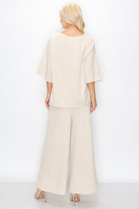 Karina Cotton Knit Round Neck Top