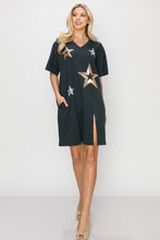 Load image into Gallery viewer, Cara Cotton Star Tunic Dress