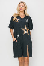 Load image into Gallery viewer, Cara Cotton Star Tunic Dress