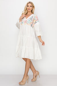 Willow Cotton Poplin Embroidered Dress