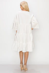 Willow Cotton Poplin Embroidered Dress