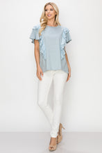 Load image into Gallery viewer, Klara Cotton Ruffle Top