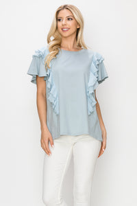 Klara Cotton Ruffle Top