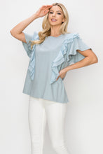 Load image into Gallery viewer, Klara Cotton Ruffle Top