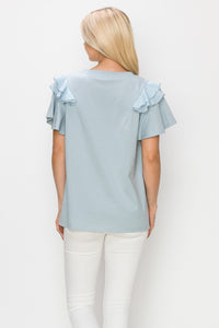 Klara Cotton Ruffle Top