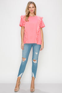 Klara Cotton Ruffle Top