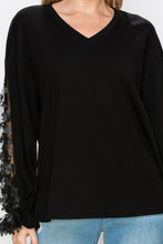 Load image into Gallery viewer, Rainy Pointe Knit Lace Top