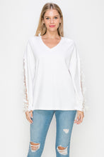 Load image into Gallery viewer, Rainy Pointe Knit Lace Top