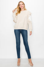 Load image into Gallery viewer, Kesli Knit Top with Satin