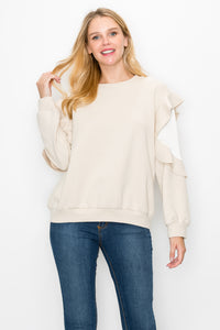 Kesli Knit Top with Satin