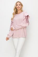 Load image into Gallery viewer, Kesli Knit Top with Satin