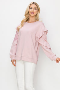 Kesli Knit Top with Satin