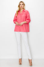 Load image into Gallery viewer, Waiva Cotton Poplin Eyelet Shirt