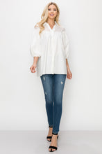 Load image into Gallery viewer, Waiva Cotton Poplin Eyelet Shirt