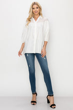 Load image into Gallery viewer, Waiva Cotton Poplin Eyelet Shirt