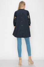 Load image into Gallery viewer, Wallis Cotton Poplin Top with Embroidered Lace
