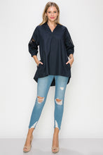 Load image into Gallery viewer, Wallis Cotton Poplin Top with Embroidered Lace
