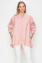 Load image into Gallery viewer, Wallis Cotton Poplin Top with Embroidered Lace