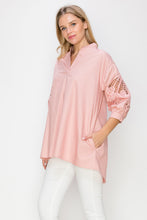 Load image into Gallery viewer, Wallis Cotton Poplin Top with Embroidered Lace