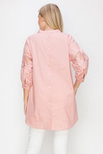 Load image into Gallery viewer, Wallis Cotton Poplin Top with Embroidered Lace