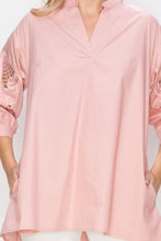 Load image into Gallery viewer, Wallis Cotton Poplin Top with Embroidered Lace