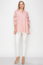 Load image into Gallery viewer, Wallis Cotton Poplin Top with Embroidered Lace