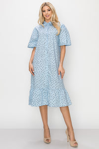 Wiola Cotton Poplin Dress