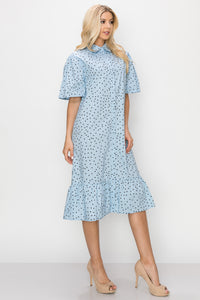 Wiola Cotton Poplin Dress
