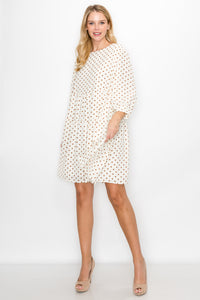 Wilene Woven Polka Dot Dress