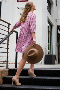 Wilene Woven Polka Dot Dress