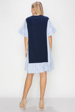 Load image into Gallery viewer, Rosey Dress with Pointe Knit &amp; Cotton Poplin