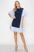 Load image into Gallery viewer, Rosey Dress with Pointe Knit &amp; Cotton Poplin