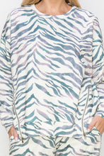 Load image into Gallery viewer, Karna Zebra Print Knit Top
