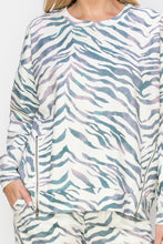 Load image into Gallery viewer, Karna Zebra Print Knit Top