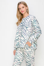 Load image into Gallery viewer, Karna Zebra Print Knit Top