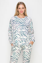 Load image into Gallery viewer, Karna Zebra Print Knit Top