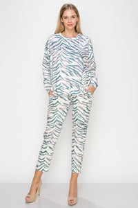 Kalea Zebra Print Pant