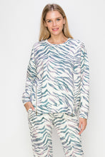 Load image into Gallery viewer, Karna Zebra Print Knit Top