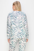 Load image into Gallery viewer, Karna Zebra Print Knit Top
