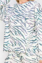 Load image into Gallery viewer, Karna Zebra Print Knit Top