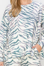 Load image into Gallery viewer, Karna Zebra Print Knit Top