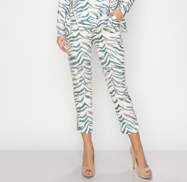 Kalea Zebra Print Pant