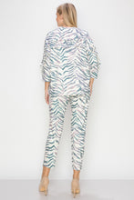 Load image into Gallery viewer, Kacee Knit Zebra Print with Ruffles