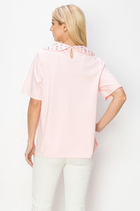 Rinna Pointe Knit Top with Diamond Studs