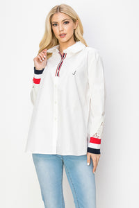 Wrenna Cotton Poplin Shirt