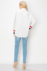 Wrenna Cotton Poplin Shirt