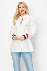 Wrenna Cotton Poplin Shirt